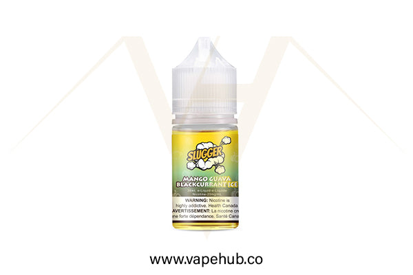 SLUGGER Mango Guava Blackcurrant Nicotine Salt 30ML available at Vape Hub Pakistan.