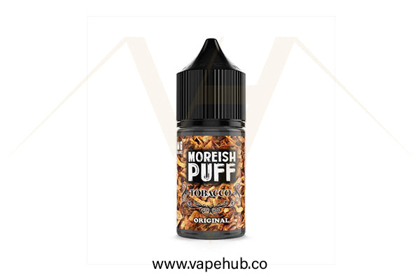 Moreish Puff Tobacco Vanilla 30ML nicotine salt available at Vape Hub Pakistan.