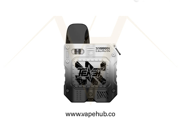 UWELL Caliburn Tenet pod kit black & white available at Vape Hub Pakistan.