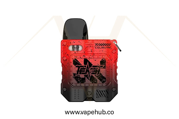 UWELL Caliburn Tenet pod kit black & red available at Vape Hub Pakistan.