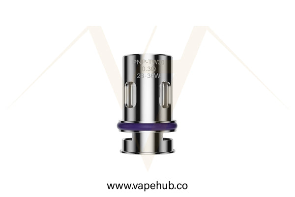 VOOPOO PNP replacement coil PNP TW30 0.3 ohm 28 - 36W available at Vape Hub Pakistan.