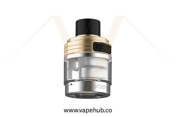 VOOPOO TPP-X Replacement empty Pod gold available at Vape Hub Pakistan.