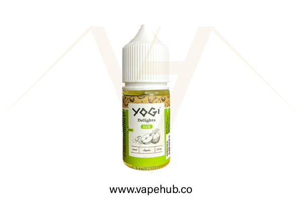 Yogi Delights Apple Ice 30ML nicotine salt available at Vape Hub Pakistan.