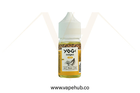 Yogi Delights Banana Ice 30ML nicotine salt available at Vape Hub Pakistan.