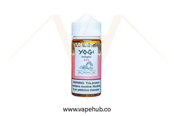 Yogi Delights Pink Guava Ice 100ML available at Vape Hub Pakistan.