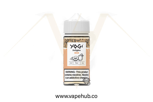 Yogi Delights Peach Ice 100ML available at Vape Hub Pakistan.