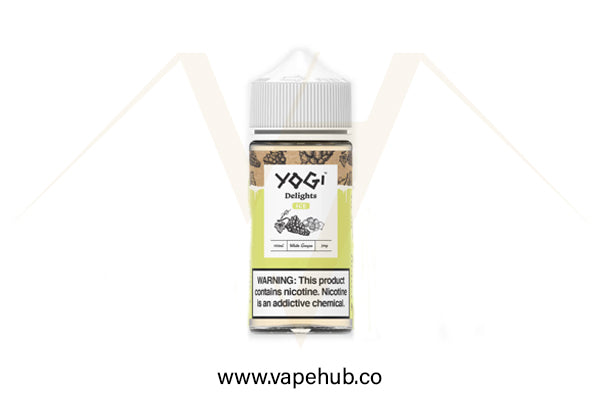 Yogi Delights White Grape Ice 100ML available at Vape Hub Pakistan.