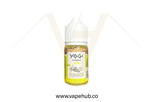 Yogi Delights White Grape Ice 30ML nicotine salt available at Vape Hub Pakistan.